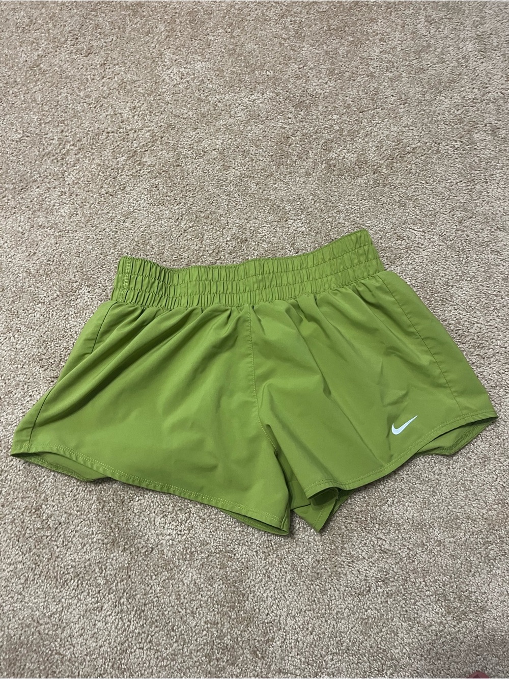 Nike Women’s Lime Green Athletic Running Shorts